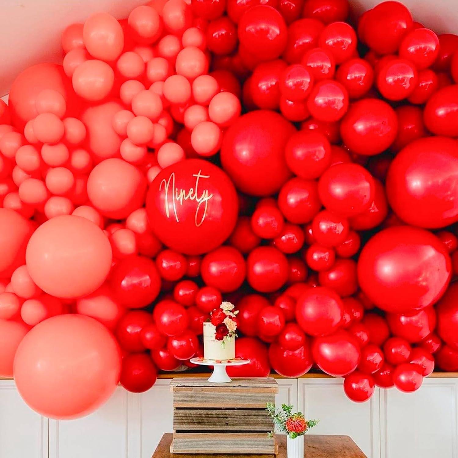 imagePartyWoo Black Balloons 50pcs 5 Inch Black Matte Latex Helium Balloons for Birthday Wedding Anniversary Graduation Bachelorette Engagement Bridal Shower Retirement Party Decorations BlackY18Redy57