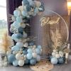 PartyWoo Metallic Gold Balloons, 85 pcs Gold Metallic Balloons Different Sizes Pack of 18 Inch 12 Inch 10 Inch 5 Inch Gold Balloons for Balloon Garland or Balloon Arch as Party Decorations, Gold-G101(Blue-f28)
