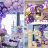 PartyWoo Metallic Gold Balloons, 85 pcs Gold Metallic Balloons Different Sizes Pack of 18 Inch 12 Inch 10 Inch 5 Inch Gold Balloons for Balloon Garland or Balloon Arch as Party Decorations, Gold-G101(Purple-g105)