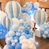PartyWoo Metallic Gold Balloons, 85 pcs Gold Metallic Balloons Different Sizes Pack of 18 Inch 12 Inch 10 Inch 5 Inch Gold Balloons for Balloon Garland or Balloon Arch as Party Decorations, Gold-G101(Blue-y4)