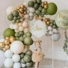 PartyWoo Metallic Gold Balloons, 85 pcs Gold Metallic Balloons Different Sizes Pack of 18 Inch 12 Inch 10 Inch 5 Inch Gold Balloons for Balloon Garland or Balloon Arch as Party Decorations, Gold-G101(Green-f11)