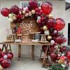 PartyWoo Metallic Gold Balloons, 85 pcs Gold Metallic Balloons Different Sizes Pack of 18 Inch 12 Inch 10 Inch 5 Inch Gold Balloons for Balloon Garland or Balloon Arch as Party Decorations, Gold-G101(Red-y62)