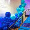 PartyWoo Metallic Gold Balloons, 85 pcs Gold Metallic Balloons Different Sizes Pack of 18 Inch 12 Inch 10 Inch 5 Inch Gold Balloons for Balloon Garland or Balloon Arch as Party Decorations, Gold-G101(Persian Blue-y59)