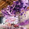 PartyWoo Metallic Gold Balloons, 85 pcs Gold Metallic Balloons Different Sizes Pack of 18 Inch 12 Inch 10 Inch 5 Inch Gold Balloons for Balloon Garland or Balloon Arch as Party Decorations, Gold-G101(Pastel Purple-q10)
