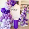 PartyWoo Metallic Gold Balloons, 85 pcs Gold Metallic Balloons Different Sizes Pack of 18 Inch 12 Inch 10 Inch 5 Inch Gold Balloons for Balloon Garland or Balloon Arch as Party Decorations, Gold-G101(Purple-y15)