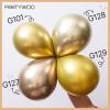PartyWoo Metallic Gold Balloons, 85 pcs Gold Metallic Balloons Different Sizes Pack of 18 Inch 12 Inch 10 Inch 5 Inch Gold Balloons for Balloon Garland or Balloon Arch as Party Decorations, Gold-G101(Chrome Gold-g127)