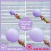 PartyWoo Metallic Gold Balloons, 85 pcs Gold Metallic Balloons Different Sizes Pack of 18 Inch 12 Inch 10 Inch 5 Inch Gold Balloons for Balloon Garland or Balloon Arch as Party Decorations, Gold-G101(Pastel Purple-q10)