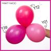 PartyWoo Metallic Gold Star Balloons 110pcs Different Sizes 18 12 10 5 Inch Pack 22 Inch Gold Spike Star Explosion Foil Mylar Balloon Arch Kit for Birthday Engagement Party Decorations Gold-G101(Pink – Jazzberry Jam Pink)