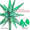 PartyWoo Metallic Gold Star Balloons 110pcs Different Sizes 18 12 10 5 Inch Pack 22 Inch Gold Spike Star Explosion Foil Mylar Balloon Arch Kit for Birthday Engagement Party Decorations Gold-G101(Green – Malachite Green)