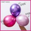 PartyWoo Metallic Gold Star Balloons 110pcs Different Sizes 18 12 10 5 Inch Pack 22 Inch Gold Spike Star Explosion Foil Mylar Balloon Arch Kit for Birthday Engagement Party Decorations Gold-G101(Pink – Metallic Magenta)