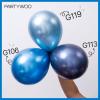 PartyWoo Metallic Gold Star Balloons 110pcs Different Sizes 18 12 10 5 Inch Pack 22 Inch Gold Spike Star Explosion Foil Mylar Balloon Arch Kit for Birthday Engagement Party Decorations Gold-G101(Blue – Metallic Blue)