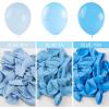 PartyWoo Metallic Gold Star Balloons 110pcs Different Sizes 18 12 10 5 Inch Pack 22 Inch Gold Spike Star Explosion Foil Mylar Balloon Arch Kit for Birthday Engagement Party Decorations Gold-G101(Blue – Pastel Blue)