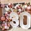 PartyWoo Rose Gold Balloon Arch Kit Garland 100 pcs Different Sizes of 18 12 10 5 Inch Metallic Rose Champagne Gold Bronze Silver Balloons for Wedding Engagement Baby Shower Birthday Party Decorations