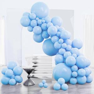 PartyWoo Metallic Gold Balloons, 85 pcs Gold Metallic Balloons Different Sizes Pack of 18 Inch 12 Inch 10 Inch 5 Inch Gold Balloons for Balloon Garland or Balloon Arch as Party Decorations, Gold-G101(Blue-y4)