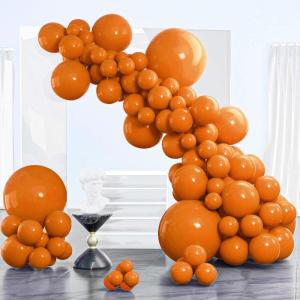 PartyWoo Metallic Gold Balloons, 85 pcs Gold Metallic Balloons Different Sizes Pack of 18 Inch 12 Inch 10 Inch 5 Inch Gold Balloons for Balloon Garland or Balloon Arch as Party Decorations, Gold-G101(Burnt Orange-f53)