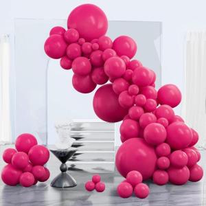 PartyWoo Metallic Gold Balloons, 85 pcs Gold Metallic Balloons Different Sizes Pack of 18 Inch 12 Inch 10 Inch 5 Inch Gold Balloons for Balloon Garland or Balloon Arch as Party Decorations, Gold-G101(Pink-y12)