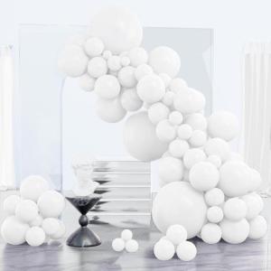 PartyWoo Metallic Gold Balloons, 85 pcs Gold Metallic Balloons Different Sizes Pack of 18 Inch 12 Inch 10 Inch 5 Inch Gold Balloons for Balloon Garland or Balloon Arch as Party Decorations, Gold-G101(White-y13)