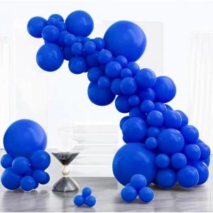 PartyWoo Metallic Gold Balloons, 85 pcs Gold Metallic Balloons Different Sizes Pack of 18 Inch 12 Inch 10 Inch 5 Inch Gold Balloons for Balloon Garland or Balloon Arch as Party Decorations, Gold-G101(Persian Blue-y59)
