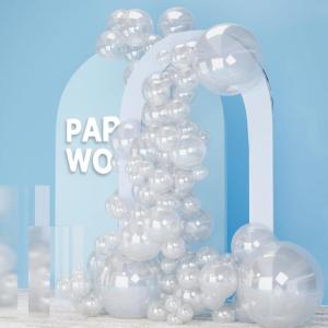 PartyWoo Metallic Gold Balloons, 85 pcs Gold Metallic Balloons Different Sizes Pack of 18 Inch 12 Inch 10 Inch 5 Inch Gold Balloons for Balloon Garland or Balloon Arch as Party Decorations, Gold-G101(Clear-y2)