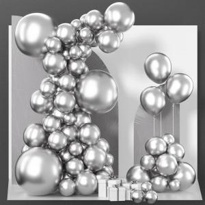 PartyWoo Metallic Gold Balloons, 85 pcs Gold Metallic Balloons Different Sizes Pack of 18 Inch 12 Inch 10 Inch 5 Inch Gold Balloons for Balloon Garland or Balloon Arch as Party Decorations, Gold-G101(Silver-g102)