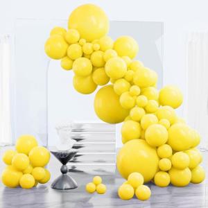 PartyWoo Metallic Gold Balloons, 85 pcs Gold Metallic Balloons Different Sizes Pack of 18 Inch 12 Inch 10 Inch 5 Inch Gold Balloons for Balloon Garland or Balloon Arch as Party Decorations, Gold-G101(Yellow-y55)