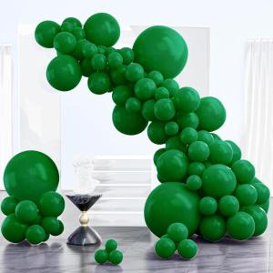 PartyWoo Metallic Gold Balloons, 85 pcs Gold Metallic Balloons Different Sizes Pack of 18 Inch 12 Inch 10 Inch 5 Inch Gold Balloons for Balloon Garland or Balloon Arch as Party Decorations, Gold-G101(Hunter Green-y56)