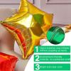 PartyWoo Foil Balloons, 30 pcs 18 Inch Star Balloons, Heart, Round Balloon for Party, Starry Night Party, Twinkle Twinkle Little Star Shower, Happy Birthday Decorations