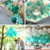 PartyWoo Teal Blue Balloons 120 pcs and Crepe Paper Streamers 4 Rolls