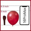 PartyWoo Burgundy Balloons 100pcs 5 Inch Dark Red Maroon Ruby Red Latex Helium Balloons for Graduation Valentine’s Day Wedding Anniversary Casino Citizenship Christmas Party Decorations Red-Y75