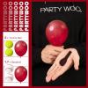 PartyWoo Burgundy Balloons 100pcs 5 Inch Dark Red Maroon Ruby Red Latex Helium Balloons for Graduation Valentine’s Day Wedding Anniversary Casino Citizenship Christmas Party Decorations Red-Y75