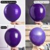 PartyWoo Dark Purple Balloons 52 pcs 12 Inch Royal Purple Balloons for Graduation Halloween Mardi Gras Ramadan Eid Wedding Baby Shower Anniversary Birthday Party Decorations Purple-Y16