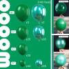 PartyWoo Green Balloons 138 pcs Different Sizes Pack of 18 12 10 5 Inch Dark Metallic Green Balloon Arch Kit Garland For Birthday Graduation Forest Theme Party Decorations Green-Y56 and Green-103