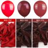 PartyWoo Maroon Balloons 50 pcs 12 Inch Burgundy Ruby Red Dark Red Latex Helium Balloons for Graduation Birthday Valentine’s Day Thanksgiving Wedding Anniversary Party Decorations Red-Y75