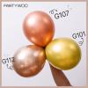 PartyWoo Metallic Rose Gold Balloons 100pcs Different Sizes of 18 12 10 5 Inch Chrome Champagne Gold Balloon Arch Kit for Birthday Anniversary Bridgerton Floral Party Decorations Rose Gold-G112