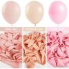 PartyWoo Pale Pink Balloons, 52 pcs 12 Inch Pink Balloons, Latex Balloons for Balloon Garland or Balloon Arch as Birthday Party Decorations, Wedding Decorations, Baby Shower Decorations, Pink-Q01