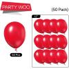 PartyWoo Red Balloons 51 pcs 12 Inch Matte Red Latex Helium Balloons for Graduation Wedding Independence Day Valentine’s Day Memorial Day Christmas Engagement Birthday Party Decorations Red-Y57