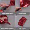 PartyWoo Red Foil Balloons 6pcs 22 Inch Burgundy Large Round Foil Big Giant 4D Jumbo Inflatable Mirror Ball Mylar Balloons for Graduation Birthday Anniversary Casino Cherry Party Decorations