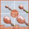 PartyWoo Rose Gold Balloons 51pcs 12 Inch Metallic Chrome Rose Gold Balloons for Wedding Sweet 16 Baby Shower Bridal Shower Bridgerton Floral Girl Birthday Party Decorations Rose Gold-G107
