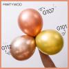 PartyWoo Rose Gold Balloons 51pcs 12 Inch Metallic Chrome Rose Gold Balloons for Wedding Sweet 16 Baby Shower Bridal Shower Bridgerton Floral Girl Birthday Party Decorations Rose Gold-G107