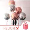 Rose Gold Foil Balloons by PartyWoo, 20 Pack: Round Balloons in 10″, “15”, “22 Inch Sizes, 4D Foil Balloons, Ribbon, Big Balloons for Birthday & Party Decorations