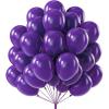 PartyWoo Dark Purple Balloons 52 pcs 12 Inch Royal Purple Balloons for Graduation Halloween Mardi Gras Ramadan Eid Wedding Baby Shower Anniversary Birthday Party Decorations Purple-Y16