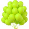 PartyWoo Lime Green Balloons 51 pcs 12 Inch Neon Yellowish Latex Helium Balloons for Graduation Halloween Safari Dinosaur Summer Weddings Baby Showers Birthday Party Decorations Green-Y6