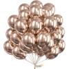PartyWoo Metallic Rose Gold Balloons, 52 pcs 12 Inch Champagne Gold Balloons, Latex Balloons for Balloon Garland or Balloon Arch as Birthday Decorations, Wedding Decorations, Champagne Gold-G112