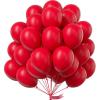 PartyWoo Red Balloons 51 pcs 12 Inch Matte Red Latex Helium Balloons for Graduation Wedding Independence Day Valentine’s Day Memorial Day Christmas Engagement Birthday Party Decorations Red-Y57