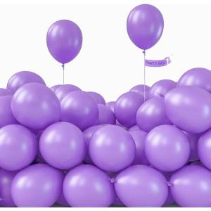 PartyWoo Lavender Balloons 50 pcs 5 Inch Small Mini Light Purple Pastel Purple Lilac Latex Helium Balloons for Graduation Baby Shower Wedding Butterfly Birthday Party Decorations Purple-Y15