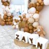 PartyWoo Caramel Brown Balloons, 50 pcs 5 Inch Boho Brown Balloons, Matte Brown Balloons for Balloon Garland or Balloon Arch as Party Decorations, Birthday Decorations, Wedding Decorations, Brown-F10