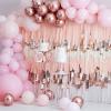 PartyWoo Crepe Paper Streamers 8 Rolls 656ft, Pack of Rose Gold, Pink, Dusty Pink and Brown Party Streamers for Birthday Decorations, Party Decorations, Wedding Decorations (1.8 Inch x 82 Ft/Roll)