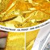 PartyWoo Gold Foil Tablecloth, 3 Pack 54 x 108 Inch Iridescent Rectangle, for 6 to 8 Foot Table, Metallic Color Cover, Waterproof for Birthday, Party