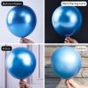 PartyWoo Metallic Blue Balloons, 85 pcs Blue Metallic Balloons Different Sizes Pack of 18 Inch 12 Inch 10 Inch 5 Inch Metallic Balloons for Balloon Garland Balloon Arch, Party Decorations, Blue-G106