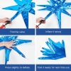PartyWoo Metallic Blue Star Balloons 110pcs Different Sizes 18 12 10 5 Inch Pack 22 Inch Royal Blue Spike Star Explosion Foil Mylar Balloon Arch Kit for Birthday Party Decorations Blue-G119